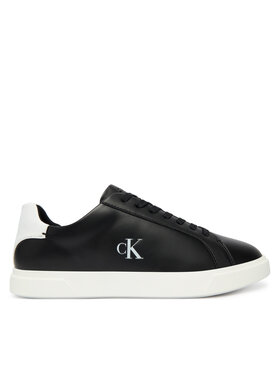 Calvin Klein Sneakersy Calvin Klein Low Pro Cup Laceup Lth Moire HW0HW02845 Černá