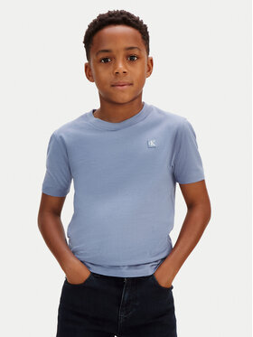 Calvin Klein Jeans Calvin Klein Jeans Camiseta Mono Mini Badge LV1CKSJA30 Azul Regular Fit