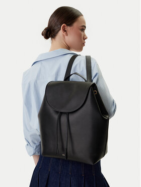 Calvin Klein Раница Calvin Klein Foil Logo Large Flap Backpack LV04F3505G Черен