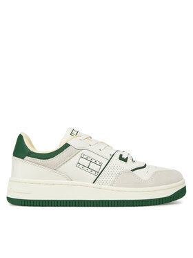 Tommy Jeans Αθλητικά Tommy Jeans Tjw Retro Basket Washed Suede EN0EN02773 Λευκό