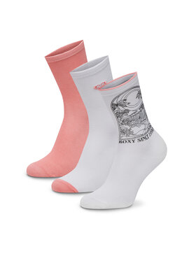 Roxy Garās zeķes Roxy AS_ROXY_05W_SS25 (3-PACK) Rozā