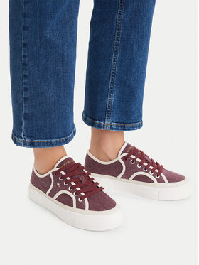 Tommy Hilfiger Scarpe sportive Tommy Hilfiger Platform Vulc Sneaker Piping FW0FW09394 Bordeaux