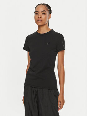 Calvin Klein Calvin Klein Marškinėliai Emb Graphic K20K208061 Juoda Slim Fit