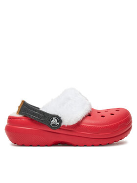 Crocs Šľapky Crocs Classic Lined Santa Clog K 210931 Červená