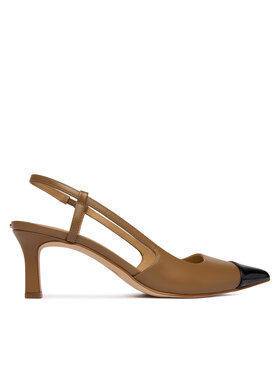 MICHAEL Michael Kors Туфлі MICHAEL Michael Kors Alora Toe Cao Mid Sling 40R6AOMS1L Коричневий