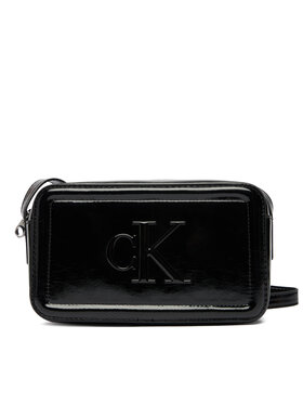 Calvin Klein Soma Calvin Klein Bold Ck Metallic Camera Bag LV04F3331G Melns