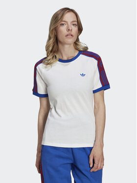 adidas adidas Футболка Tape HL9172 Білий Regular Fit