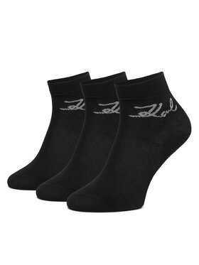 KARL LAGERFELD Duge čarape KARL LAGERFELD A4W47031 Crna