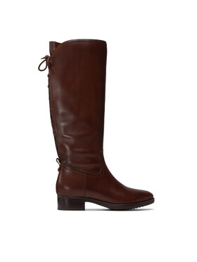 Geox Kozačky ve vojenském stylu Geox D Felicity A D04G1A 00043 C0013 Hnědá