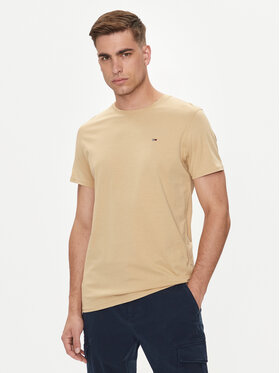 Tommy Jeans Tommy Jeans Marškinėliai DM0DM04411 Smėlio Slim Fit