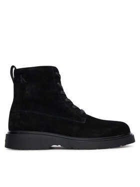 Calvin Klein Schnürschuhe Calvin Klein Combat Ess Lace Up Zip Boot Su YM0YM01371 Schwarz