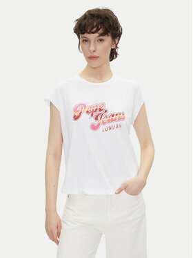 Pepe Jeans Pepe Jeans Футболка Rosalie PL506033 Білий Regular Fit