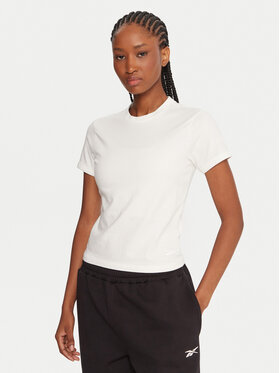 Reebok Reebok Camiseta RK25309CCW Blanco Slim Fit
