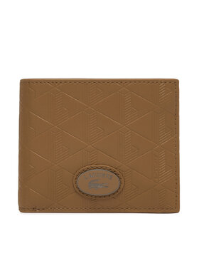 Lacoste Portofel Lacoste Nomogramme  NH4400MR Maro