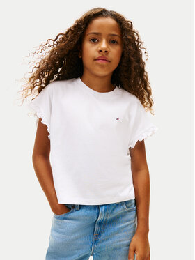 Tommy Hilfiger Tommy Hilfiger Camiseta KG0KG08970 D Blanco Regular Fit