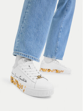 Versace Jeans Couture Снікерcи Versace Jeans Couture 80VA3SKL ZPB79 G03 Білий