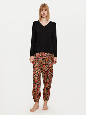 Selmark Selmark Pidžama Flores P6973 Crna Regular Fit