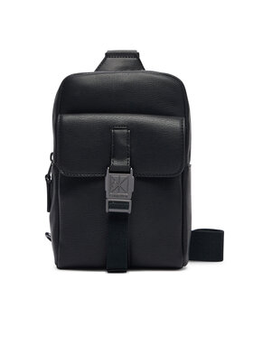 Calvin Klein Torbica za okrog pasu Calvin Klein Emblem Hw Sling LV04D3507G Črna