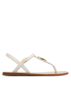 Tommy Hilfiger Sandale Tommy Hilfiger Leather Thong Sandal FW0FW09127 Alb