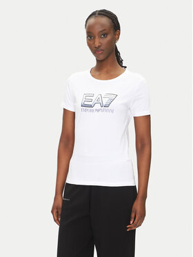EA7 Emporio Armani EA7 Emporio Armani Футболка 7W000183 AF10373 U0002 Білий Regular Fit