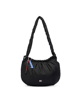 Tommy Jeans Geantă Tommy Jeans Tjw Icon Charms Hobo AW0AW18783 Negru