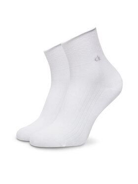 Calvin Klein Garās zeķes Calvin Klein 701229681 Balts