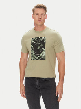 BOSS BOSS Футболка Te_Animali 50546362 Зелений Regular Fit