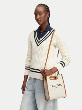 Lacoste Сумка Lacoste Small Heritage Canvas Tote NF5232TD Кремовий