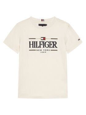 Tommy Hilfiger Tommy Hilfiger Camiseta Icons KB0KB10360 Écru Regular Fit