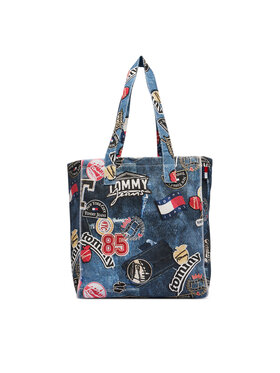 Tommy Jeans Torebka Tommy Jeans Tjw Bodega Trompe L'Oeil Tote AW0AW19304 Granatowy
