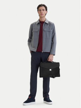 Tommy Hilfiger Aktówka Tommy Hilfiger Th Business Leather Computer Bag AM0AM14163 Czarny