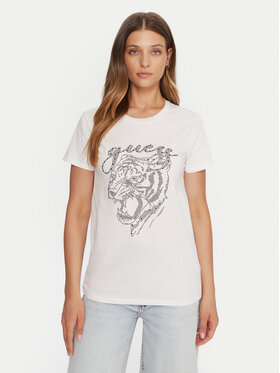 Guess Guess Camiseta W5BI32 K9RM1 Blanco Relaxed Fit
