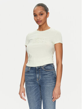 Guess Guess Футболка W5GI04 J1314 Жовтий Slim Fit