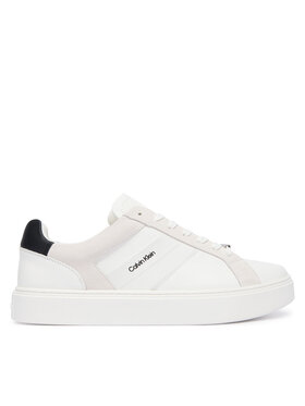 Calvin Klein Sneakers Calvin Klein Classic Cupsole Laceup Tape Lth YM0YM01430 Weiß