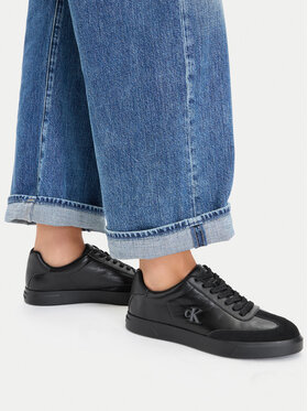 Calvin Klein Sportcipők Calvin Klein Low Pro Cups Wingt Text Lth Sue HW0HW03226 Fekete