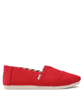 Toms Poltopánky Toms Alpargata 10017665 Červená