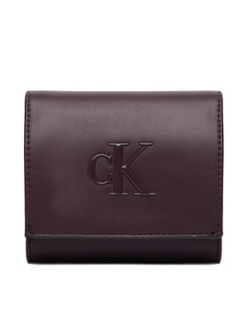 Calvin Klein Novčanik Calvin Klein Bold Ck Medium Bifold LV04F1156G Tamnocrvena