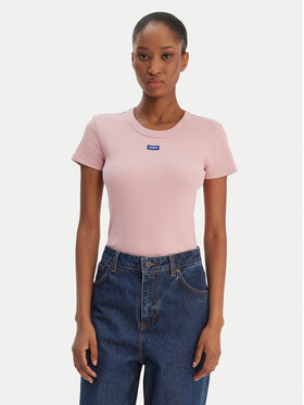 HUGO HUGO Футболка Easy 50523924 Світло-рожевий Slim Fit