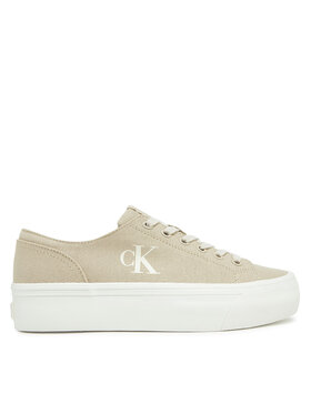 Calvin Klein Jeans Tenisky Calvin Klein Jeans Vulc Flatform Low Cv Mg YW0YW01763 Béžová