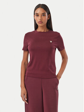 Guess Guess T-shirt V6RI17 KD741 Bordeaux Regular Fit