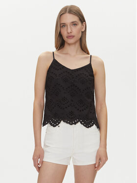 Pieces Pieces Топ Vilde 17156563 Чорний Regular Fit