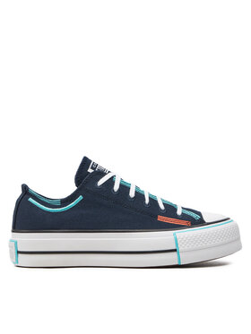 Converse Plátěnky Converse Chuck Taylor All Star Lift Platform Color Pop Ox A07597C Černá