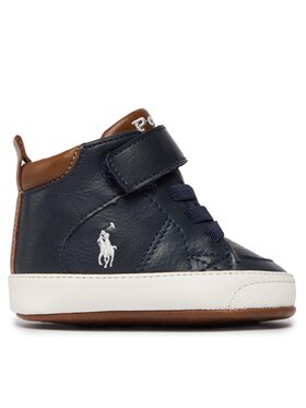 Polo Ralph Lauren Kotníková obuv Polo Ralph Lauren Burnished RL100749 Tmavomodrá