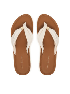 Tommy Hilfiger Flip-flops Tommy Hilfiger Th Ltr Footbed Summer Sandal FW0FW09194 Ekru