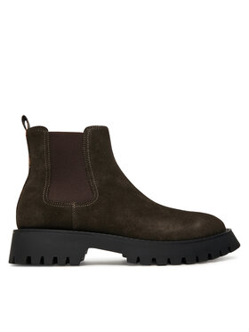 Guess Kotníková obuv s elastickým prvkem Guess FMTGOM SUE10 Hnědá