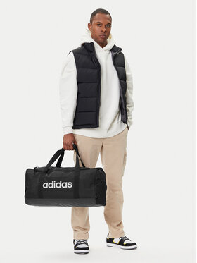 adidas Krepšys adidas Linear Duffel Medium JD9555 Juoda