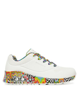 Skechers Snīkeri Skechers Jen Stark: Uno - Mini Drip 177959/WMLT Balts