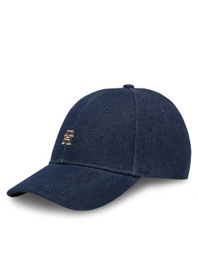 Tommy Hilfiger Cappellino Tommy Hilfiger Elevated Chic Denim AW0AW17137 Blu scuro