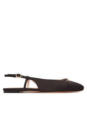 TWINSET Baleríny TWINSET 251TCP082 Čierna