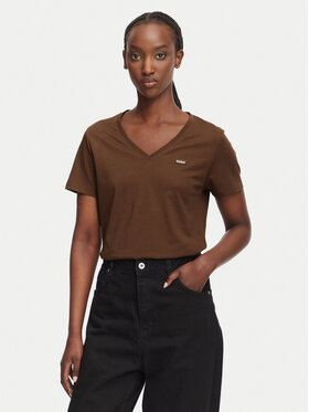 HUGO HUGO Camiseta Classic 50513667 Marrón Slim Fit